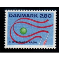 Denmark Sc 840 1987 Gymnaestrada stamp mint NH