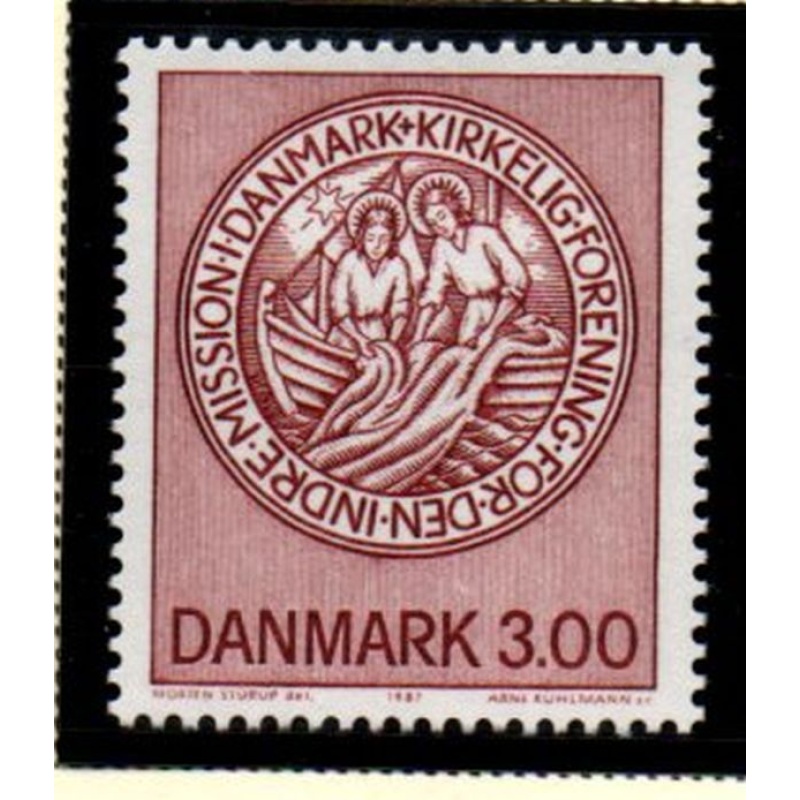Denmark Sc 846 1987 Home Mission stamp mint NH