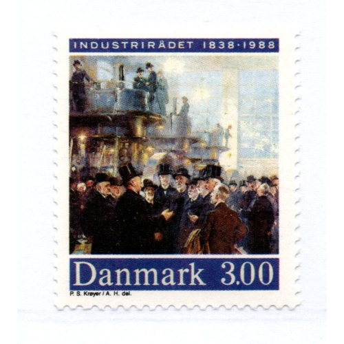 Denmark Sc 857 1988 Industries Federation stamp mint NH