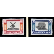 Denmark Sc 861-862 1988 Historic Sites stamp set mint NH