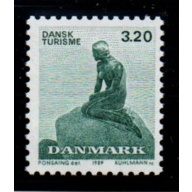 Denmark Sc 865 1989 Little Mermaid stamp mint NH