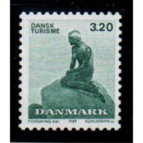 Denmark Sc 865 1989 Little Mermaid stamp mint NH