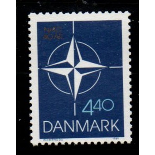 Denmark Sc 867 1989 40th Anniversary NATO Membership stamp mint NH