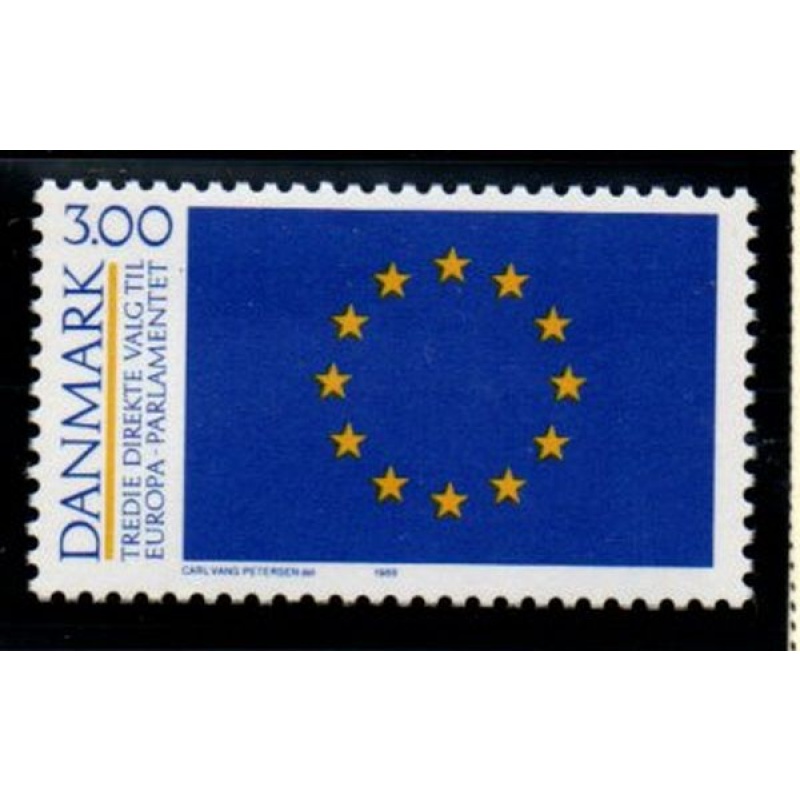 Denmark Sc 870 1989 European Parliament Elections stamp mint NH