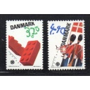 Denmark Sc 871-872 1989 Europa stamp set mint NH