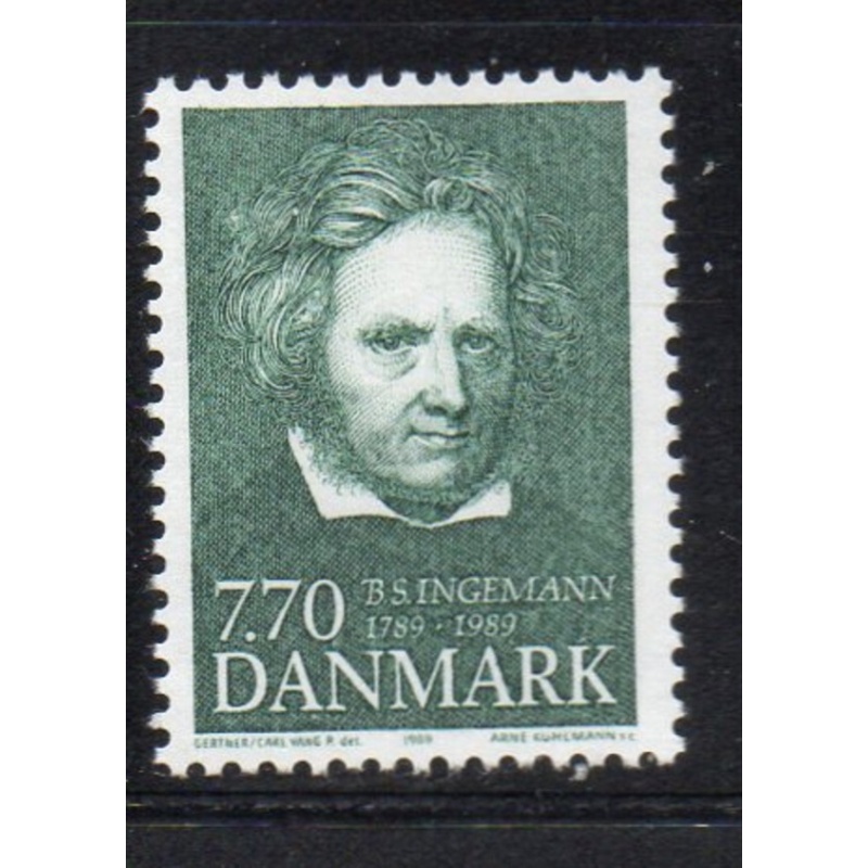 Denmark Sc 876 1989 Ingemann stamp mint NH