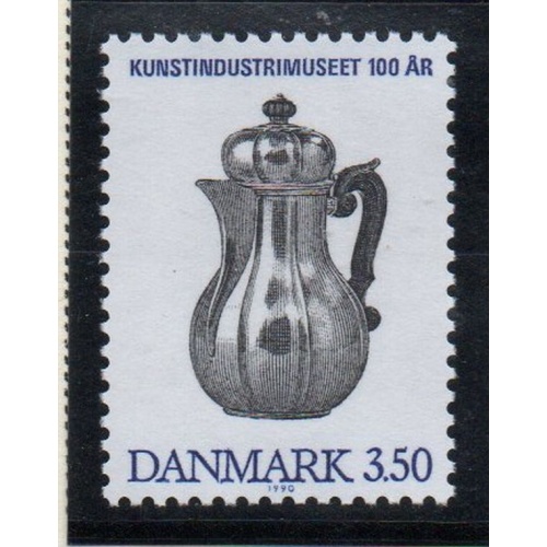 Denmark Sc 911 1990 Decorative Art Museum stamp mint NH