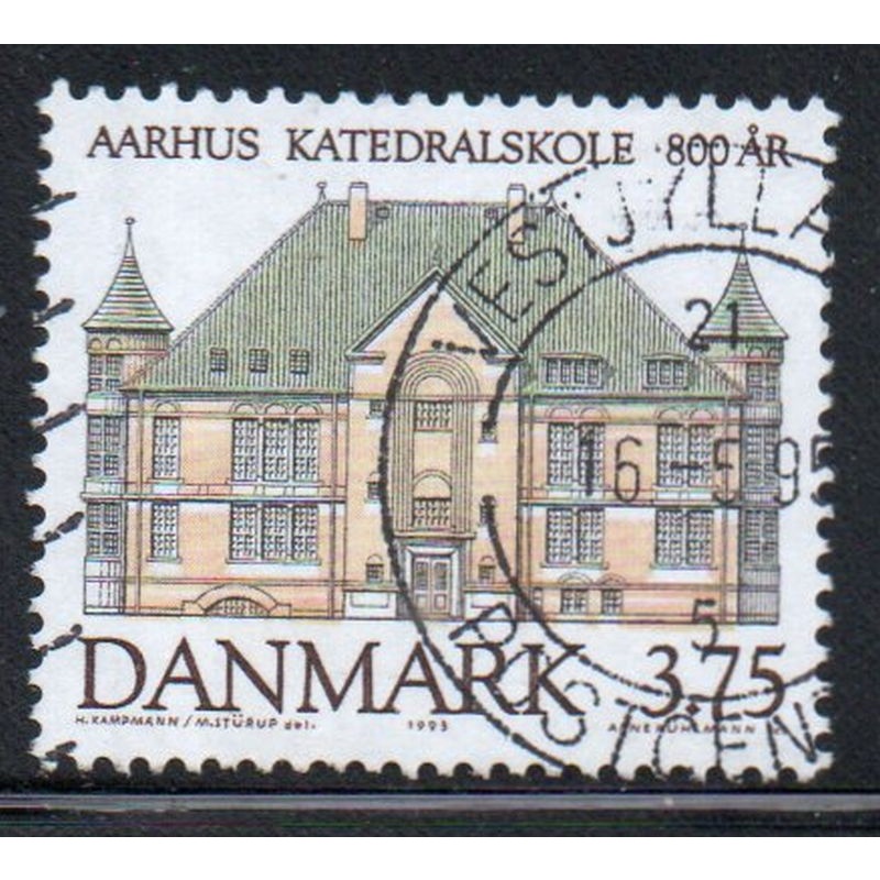 Denmark Sc 1020 1995 Aarhus Cathedral School stamp used
