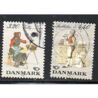 Denmark Sc 868-869 1989 Nordic Cooperation stamp set used