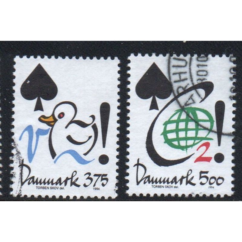 Denmark Sc 998-999 1994 Conservation stamp set used
