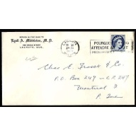 Canada-cover #9938 - 5c QEII Wilding coil- Lachute , Quebec-14 II 1963 -CC "Lyall A Middl