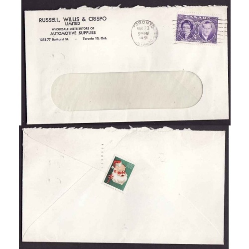 Canada-#9642 -4c Royal Visit-Toronto-Nov 23 1951-CC Russell,Willis & Crispo-Auto