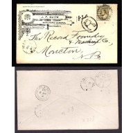 Canada-cover #14098-7c Edward regd-advert-JF Guite-Marie,Que-Ju 7 1905-RPO