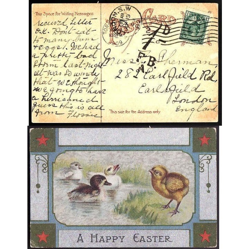 Canada-cover #10179-1c Edward-p/c-England-York Cnty-Toronto-[short pays
