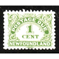Newfoundland -Sc #J1a- id13716- 1c Postage Due , perf 10 -  unused , og , NH