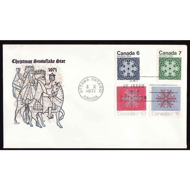Canada-cover #13691-6c,7c,10c & 15c Winnipeg Tagged-#554p-7p-FDC-Cole