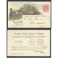 Canada-cover #5111-1c-Hot Springs Hotel,Banff-(CPR 35A)-Montreal-Jan 30 1903 -
