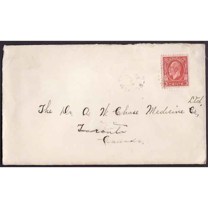 Canada-cover #10244-3c KGV medallion-Durham Bridge, NB- Fe 26 1935 -