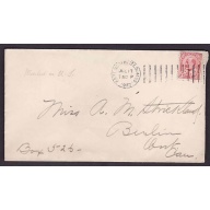Canada-cover #10130-2c Edward-mailed in the USA to a Canadian address,no postage