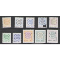 Estonia Sc 214-223 1992 Coat of Arms stamp set mint NH
