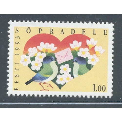 Estonia Sc 237 1993 Friendship with Finland stamp mint NH