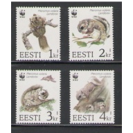Estonia Sc  270-3 1994 Flying Squirrel WWF stamp set  mint NH