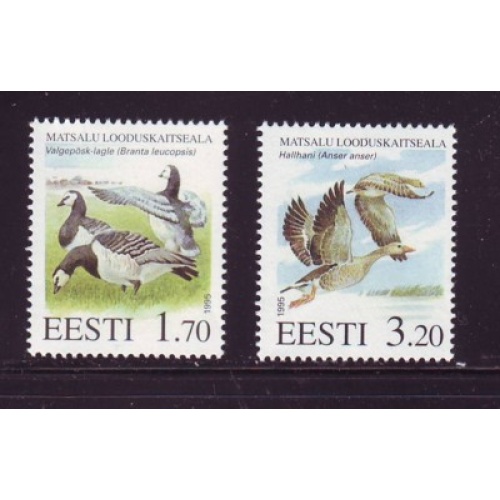 Estonia Sc  283-284 1995 Matsalu Nature Reserve stamp set mint NH