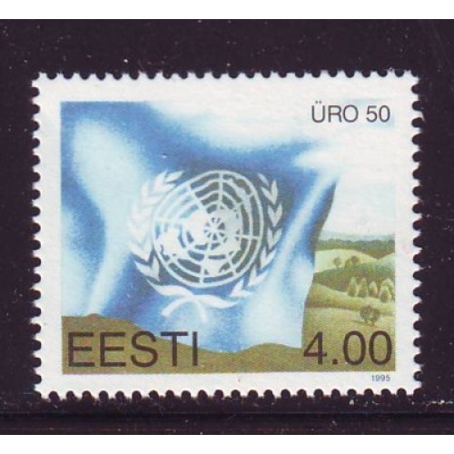 Estonia Sc  291 1995 50th Anniversary UN stamp mint NH