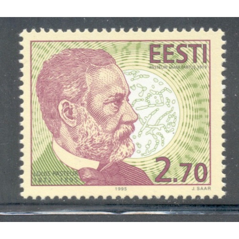 Estonia Sc  294 1995  Louis Pasteur stamp mint NH