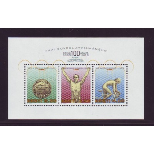 Estonia Sc  305 1996  Olympics stamp sheet mint NH