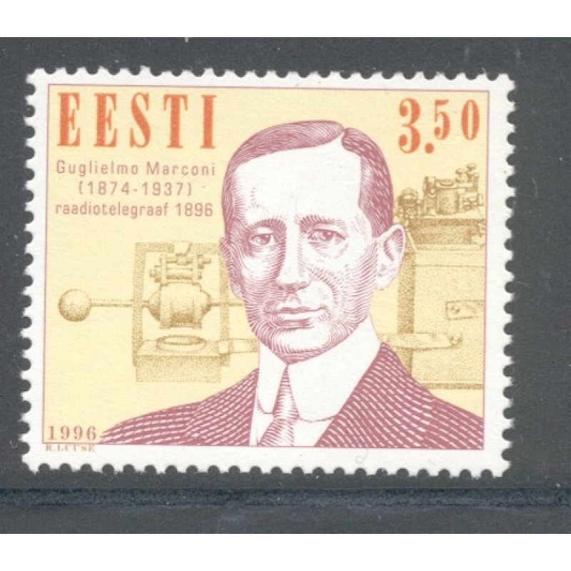 Estonia Sc  307 1996 Marconi Radio stamp mint NH