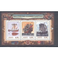 Estonia 1997 Old Baltic Ships stamp sheet mint NH