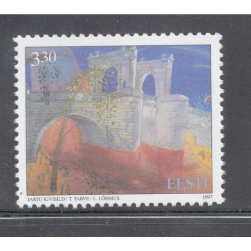 Estonia Sc  329 1997 Stone Bridge Tartu stamp  mint NH