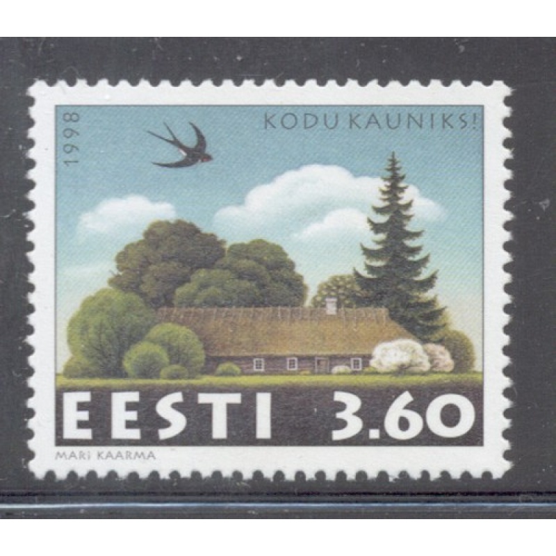 Estonia Sc  344 1998  Beautiful Homes stamp mint NH