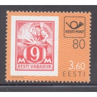 Estonia Sc  351 1998 80th Anniversary Estonia Post, stamp mint NH