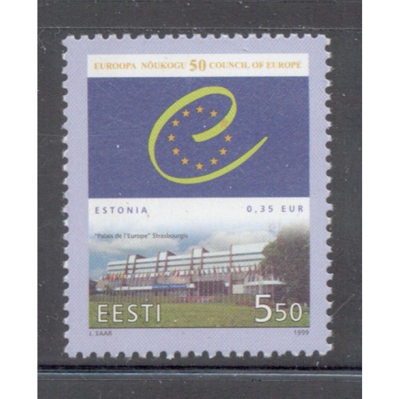 Estonia Sc  358 1999 Council of Europe stamp mint NH