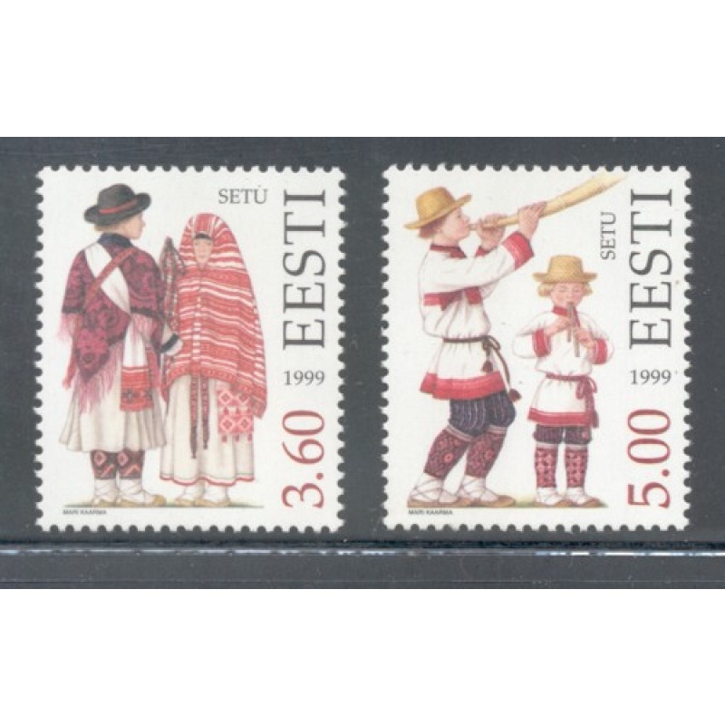 Estonia Sc  369-70 1999 Folk Costumes stamp set mint NH