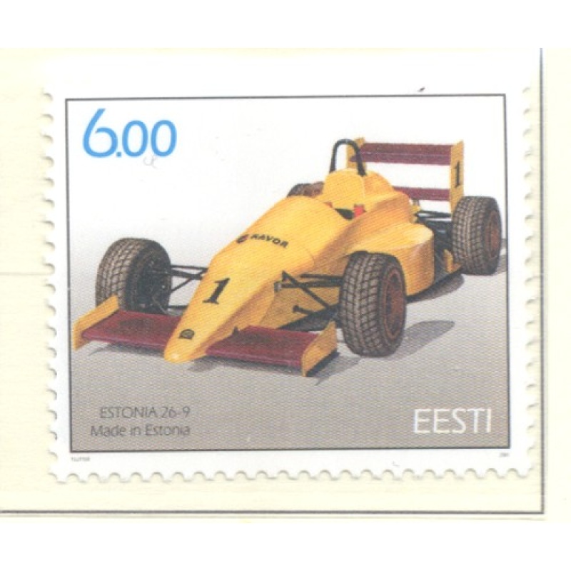 Estonia Sc 426 2001 Auto Racing stamp mint NH