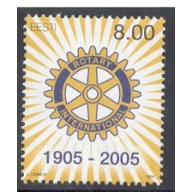 Estonia Sc 504 2005 Rotary International Anniversary stamp mint NH