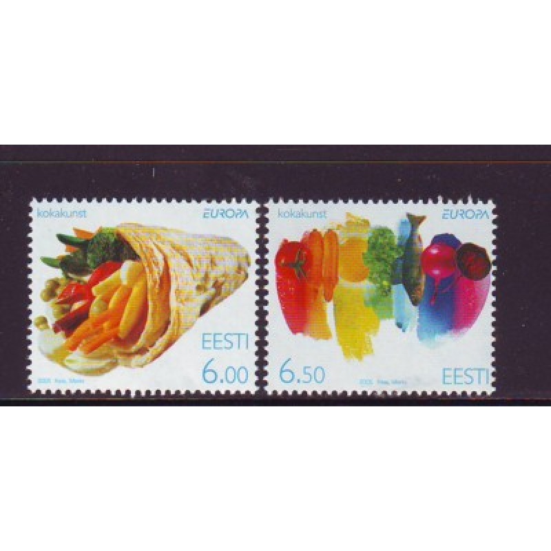 Estonia Sc 511-12 2005 Europa, Food, stamp set mint NH