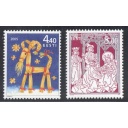 Estonia Sc 526-527 2005 Christmas & new Years stamp set mint NH
