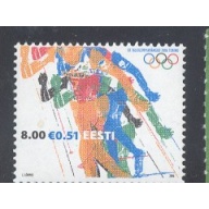 Estonia Sc 531 2006 Winter Olympics stamp mint NH