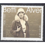 Estonia Sc  554 2006 Betti Alver stamp mint NH
