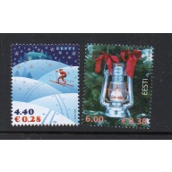Estonia Sc  556-557 2006 Christmas stamp set mint NH