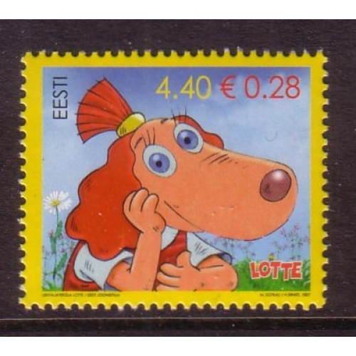 Estonia Sc  558 2007 Lotte from Gadgetville stamp mint NH