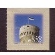 Estonia Sc  559 2007 Pikk Hermann Tower Euro added stamp mint NH