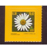 Estonia Sc  560 2007 0.30 Flower Euro added stamp mint NH