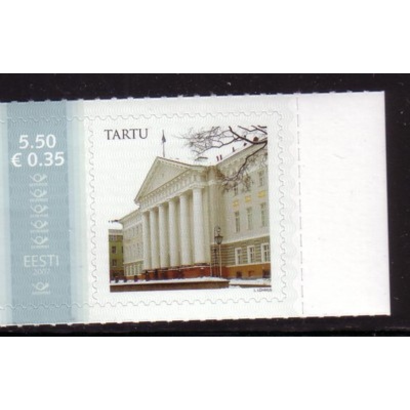 Estonia Sc  563 2007 5.5 kr Posthorn Euro added stamp mint NH