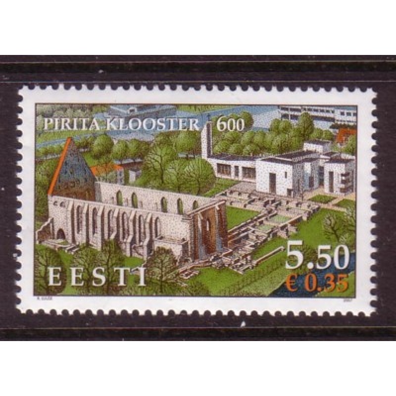 Estonia Sc  571 2007 Pirita Convent 600th Anniversary stamp mint NH