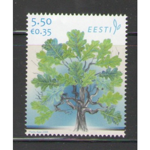 Estonia Sc 590 2008 90th Anniversary Oak Tree  stamp mint NH